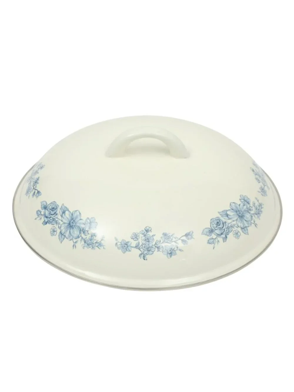 The Pioneer Woman Blue Agatha Collection 6 Qt Floral Enamel Dutch Oven with Lid